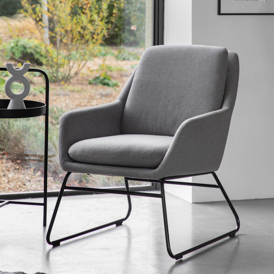 Funton Retro Chair | Light Grey