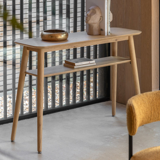 Hatfield Console Table | Natural Oak