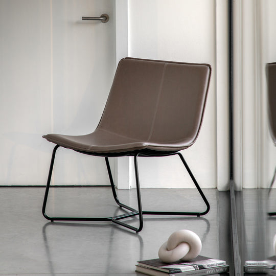 Hawking Vegan Leather Lounge Chair | Ember