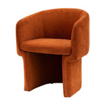 Holm Retro Tub Dining Chair | Rust Red