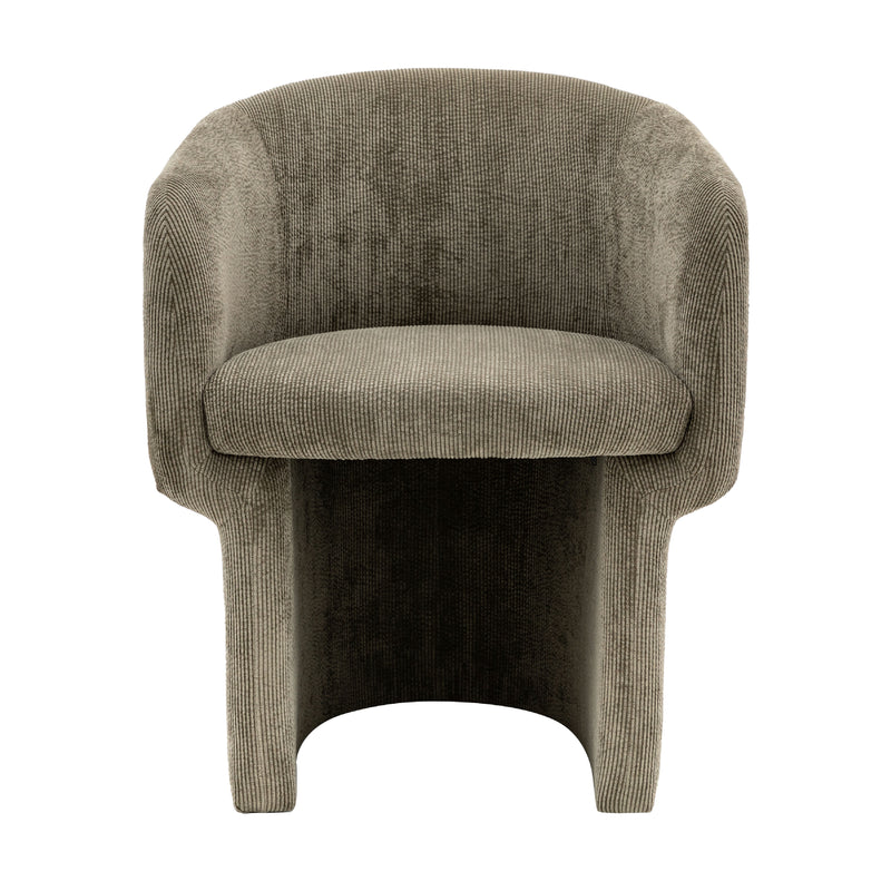 Holm Retro Tub Dining Chair | Shitake Grey