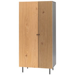 Hyland 2 Door Wardrobe | Natural/Black