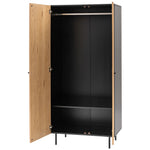 Hyland 2 Door Wardrobe | Natural/Black