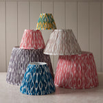 Ikat Fabric Shade | Coral Pink