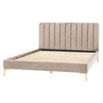 Kensington Velvet Bed Frame | Beige