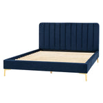 Kensington Velvet Bed Frame | Indigo