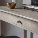 Kingham Rustic 1 Drawer Desk | Grey Oak