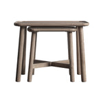 Kingham Rustic Nesting Tables | Grey Oak | Set of 2