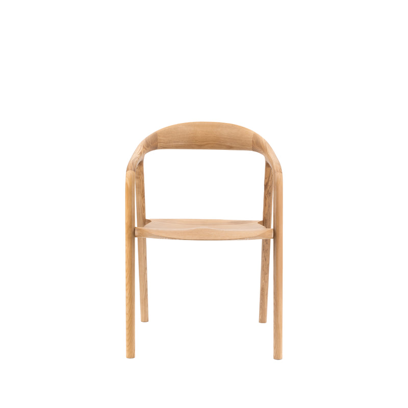 Madrid Mid-Century Scandi Dining Chairs | Natural | Set of 2