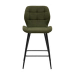 Manford Mid-Century Bar Stools | Bottle Green | Set of 2