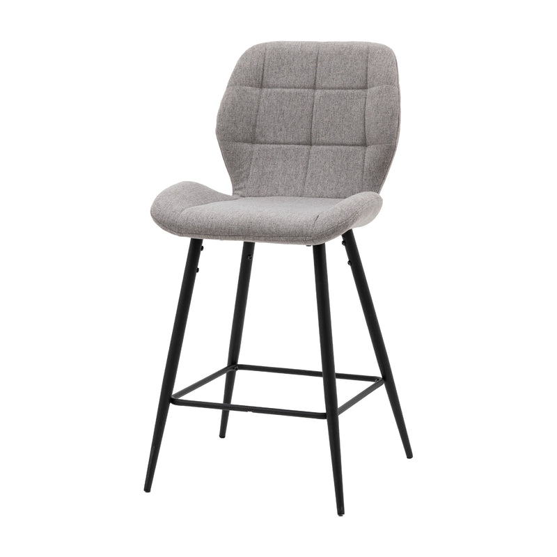 Manford Mid-Century Bar Stools | Light Grey | Set of 2