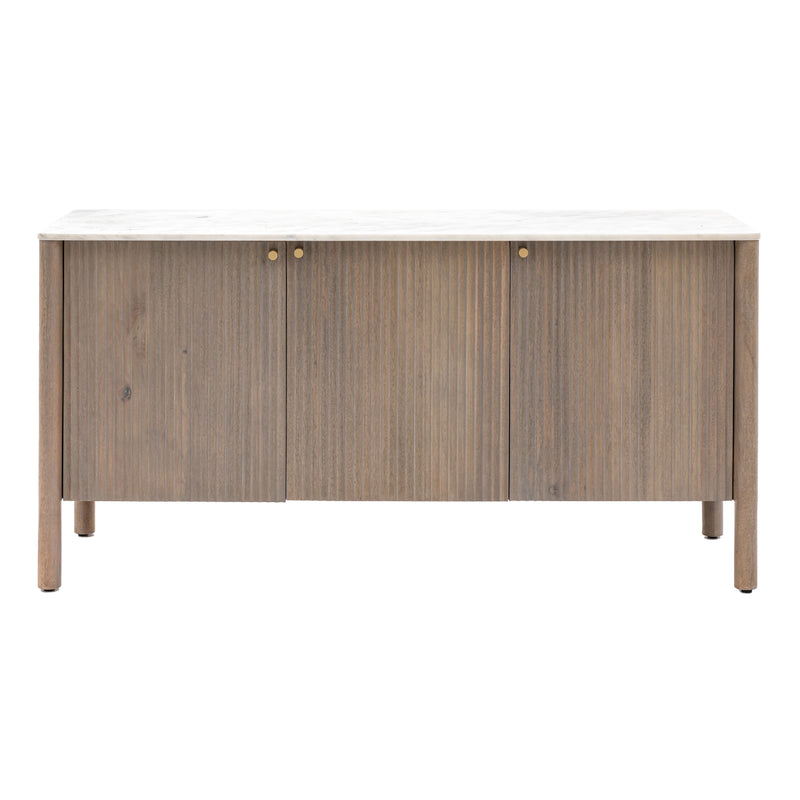 Marmo 3 Door Sideboard | Grey Wash Mango Wood