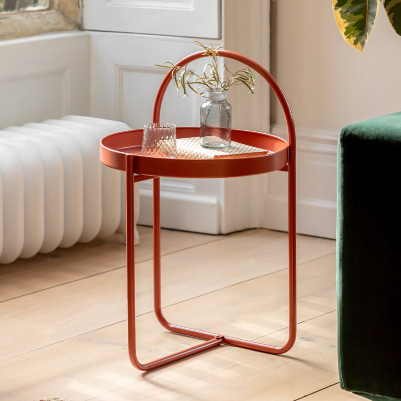 Melbury Handle Side Table | Coral