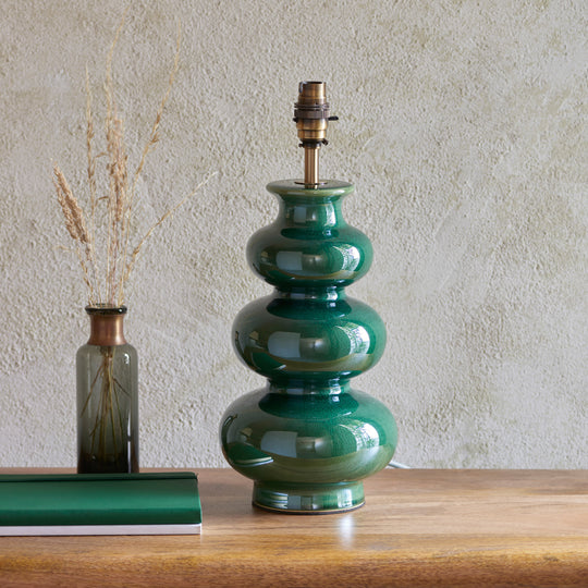 Monroe Gourd Table Lamp | Green