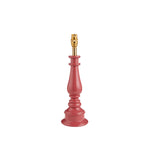 Myrtle Spindle Table Lamp Base | Pink Clay