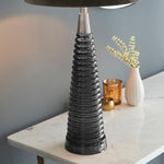 Naia Ribbed Table Light | Grey/Mocha