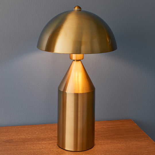 Nova Table Light | Antique Brass/Gloss White