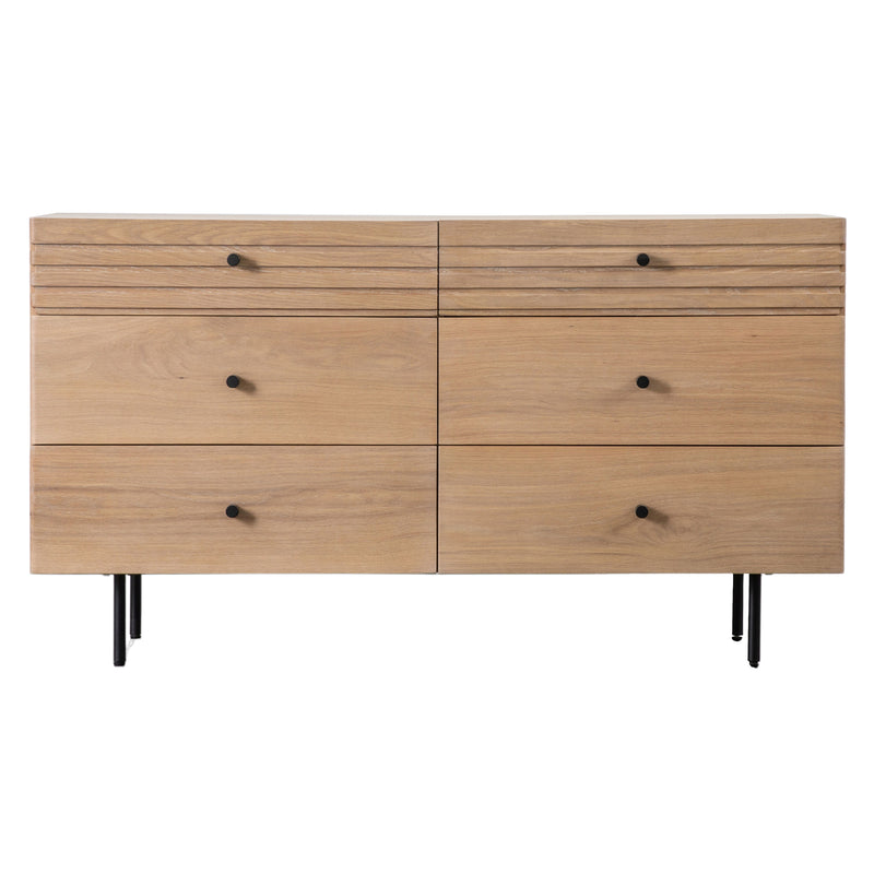 Okayama Japandi 6 Drawer Chest | Natural Oak