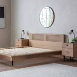 Okayama Japandi Bed Frame | Natural Oak