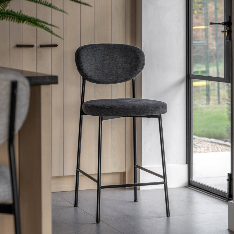 Oppo Oval Stools | Charcoal | Set of 2