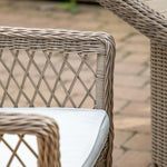 Outdoor Cagliari 6 Seat Dining Set | Natural Rattan