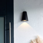 Outdoor Helm Wall Light | Black | 16cm