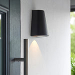 Outdoor Helm Wall Light | Black | 16cm