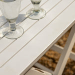 Outdoor Lindos 4 Seat Folding Dining Set | White Acacia
