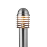 Outdoor Louvre Bollard Floor Lamp | Stainless Steel | 65cm