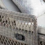 Outdoor Menton Country Lounger | Stone Grey Rattan