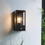 Outdoor Oxford PIR Wall Light | Black | 13cm