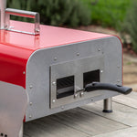 Outdoor Sassari Pellet Pizza Oven | Red Stainless Steel