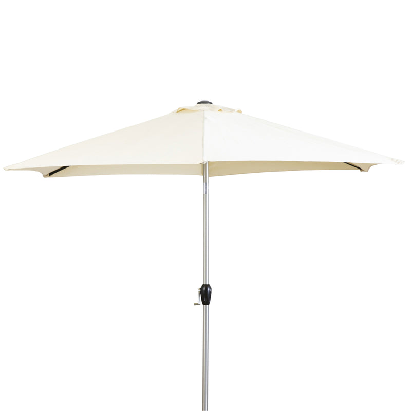 Outdoor Vazzano Parasol | Cream | 2.7m