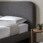 Rabley Boucle Bed Frame | Charcoal Grey