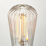 Ribb Pear Bulb | Clear