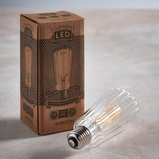 Ribb Pear Bulb | Clear