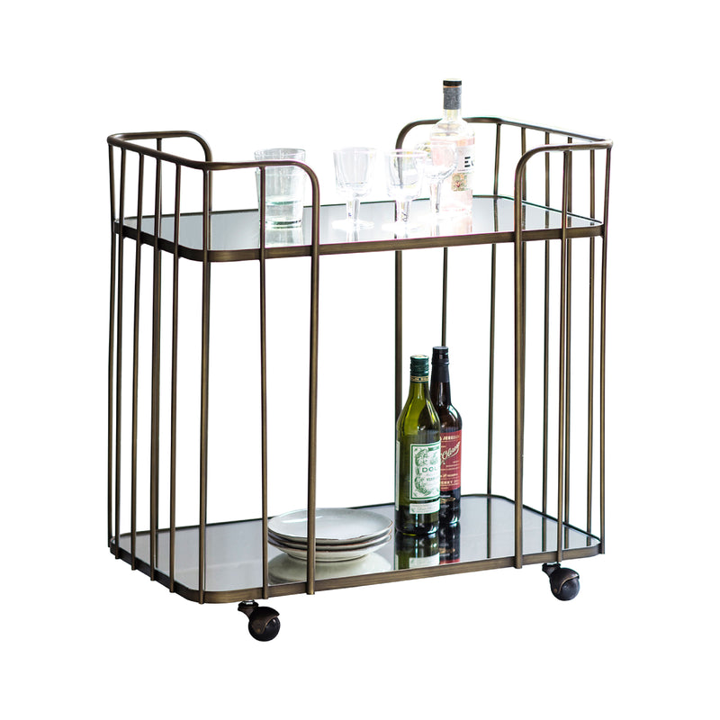 Verna Art Deco Drinks Trolley | Bronze