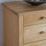 Wycombe Nordic 5 Drawer Chest | Natural Oak