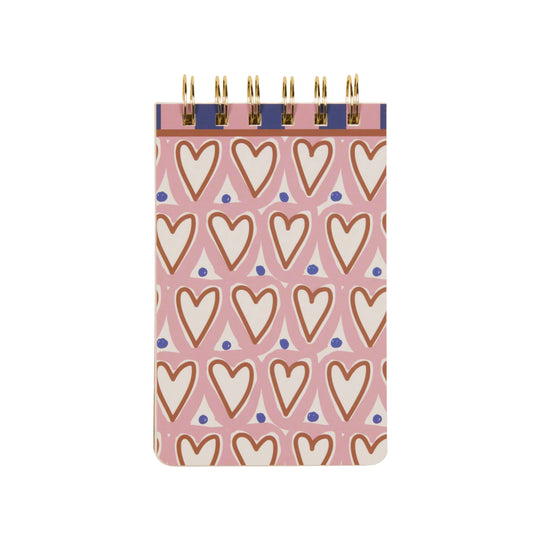 A Dopo Hearts Twin Wire Notepad