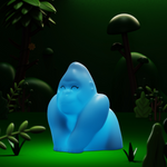 Colour Changing Night Light | Soft Blue Gorilla | Mini