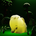 Colour Changing Night Light | Soft Grey Elephant | Mini