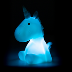 Colour Changing Night Light | Sky Blue Unicorn | Medium