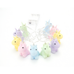 LED String Lights | Multi Coloured Pastel Unicorns | 10 Lights