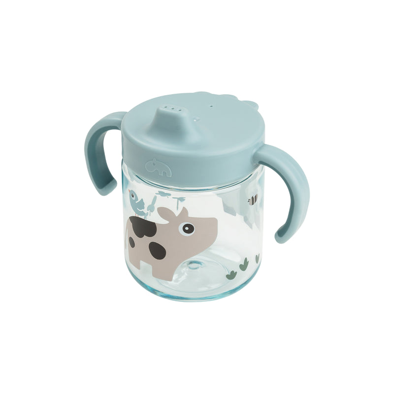 2-Handle Learning Spout Cup | Tiny Farm Blue