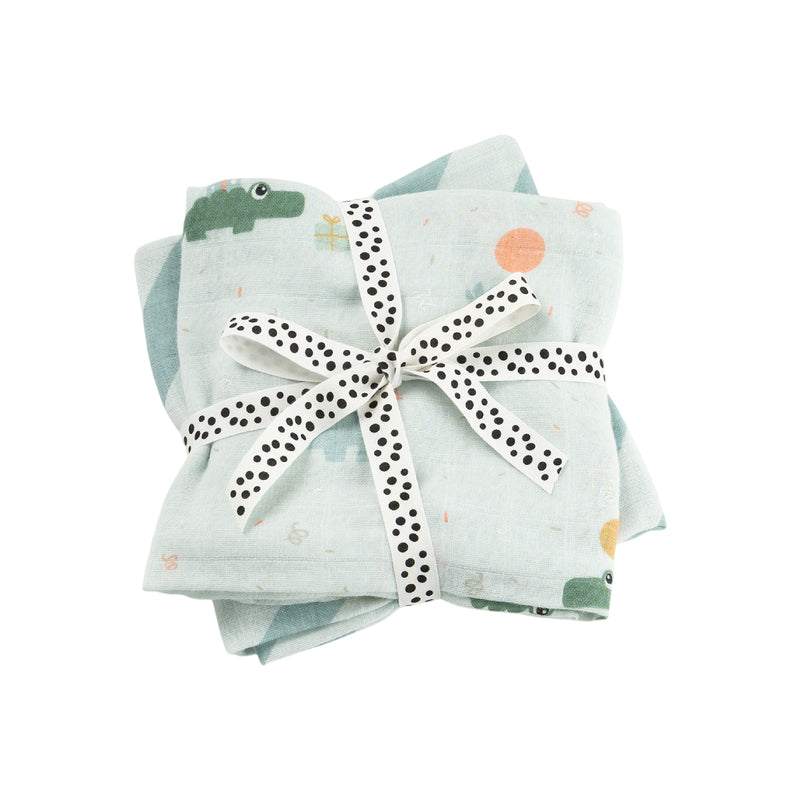 Burp Cloths | Celebration Blue | Set of 2