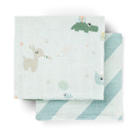 Burp Cloths | Celebration Blue | Set of 2