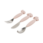 Deer Friends Easy Grip Cutlery Set | Powder Pink