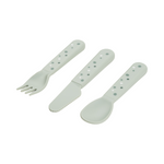 Foodie Cutlery Set | Happy Dots | Green