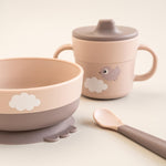 Foodie First Meal Set | Happy Clouds | Powder Pink