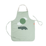 Happy Clouds Waterproof Kids Apron | Green